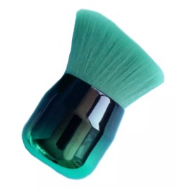 ZzDog Brocha Plana Suave Para Base Crema O Polvo Verde