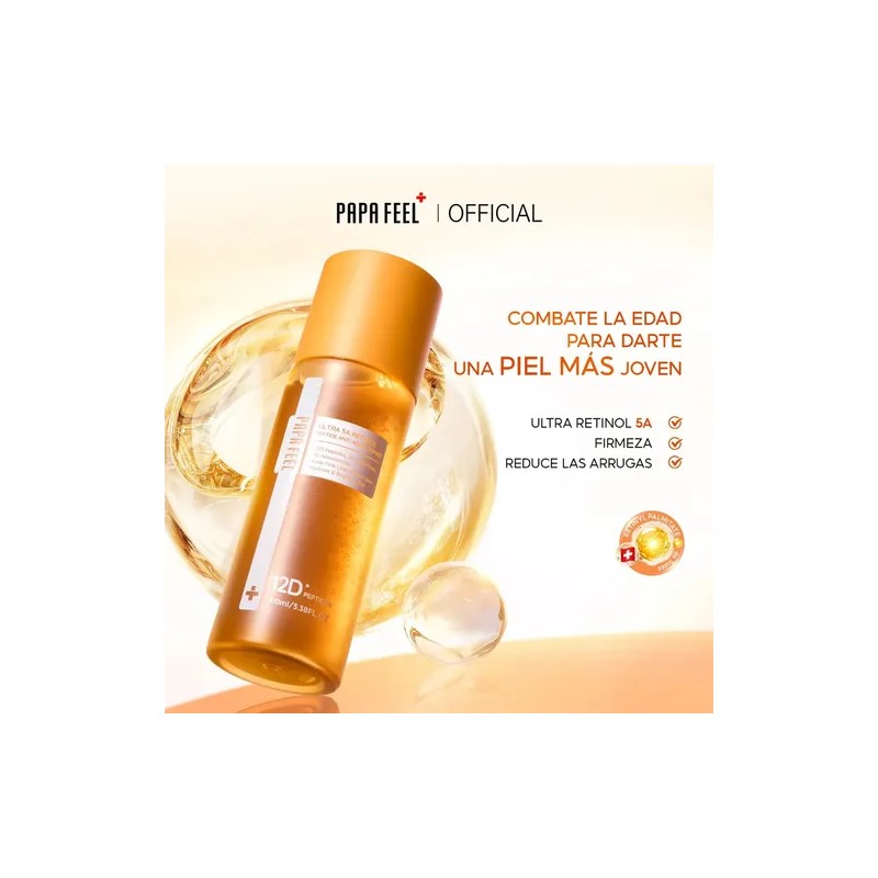 Papa Feel Tónico Facial Antiedad Lluminador 5a Retinol 100ml Sensible