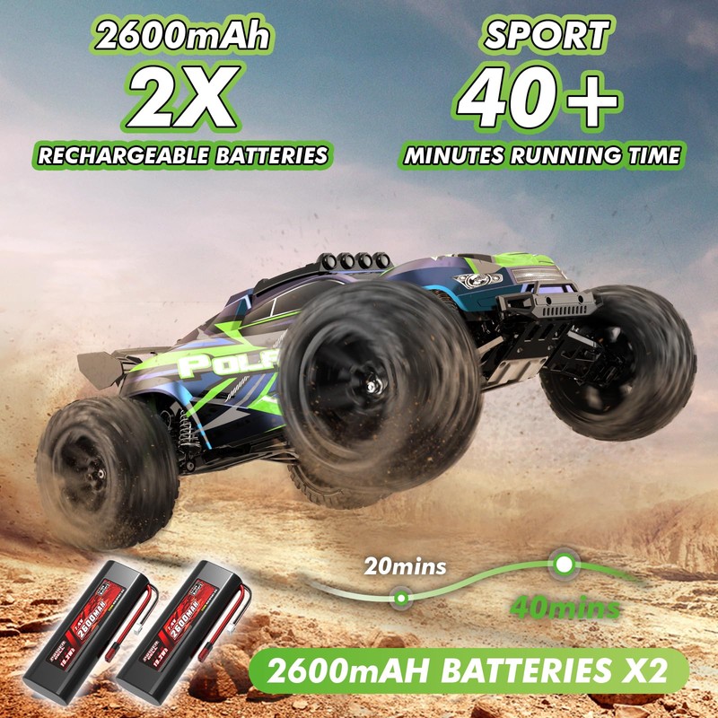 Womaqu 1:10 Big Rc Cars 18-Inch,Fast Remote Control Car Trucks,45+KM/H