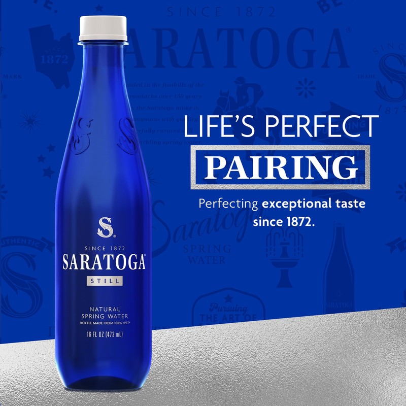 Saratoga Spring Water Bottles, 6 Pack – Still Bottled Water