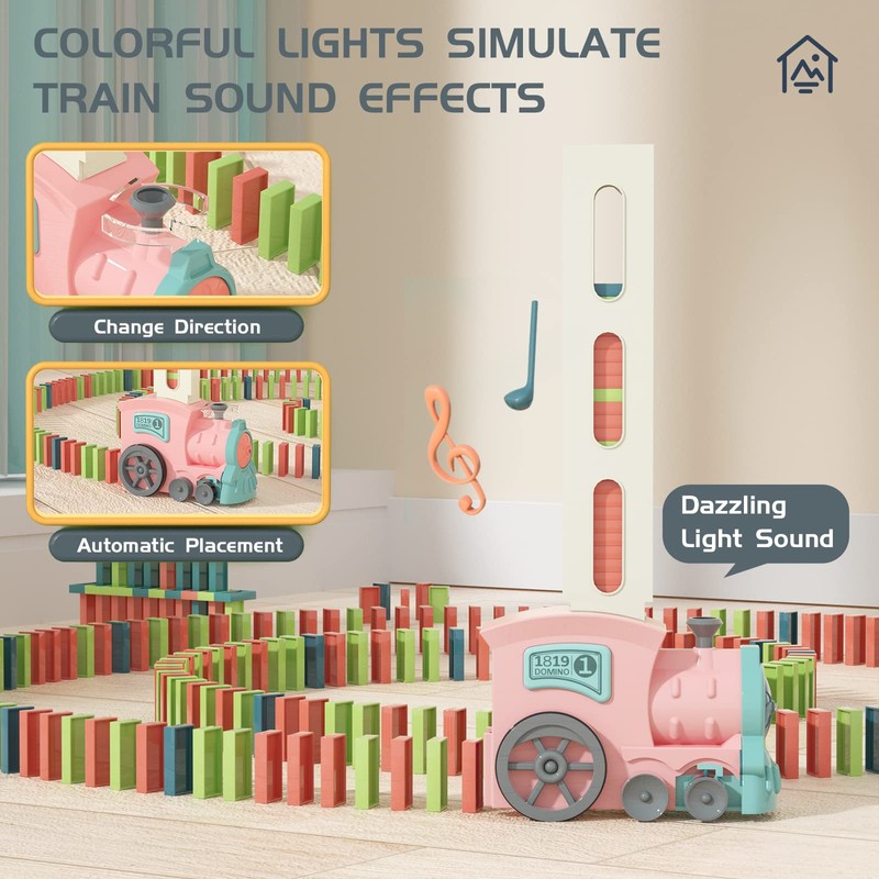Domino Train Toys for Girls 3+ Year Old: Kids Stacking