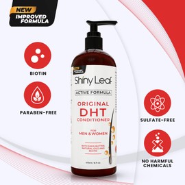 DHT Blocker Conditioner for Hair Loss with Rosemary Leaf Oil, Anti-Hair Loss Conditioner for Hair Growth for Men & Women, For Softer & Smoother Hair, Paraben & Sulfate Free, 16 oz