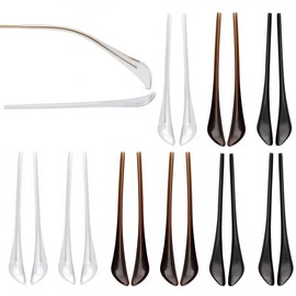 10 Pairs Brillenhalter Ohr, Brillenbügel, Brillen Rutsch Stopper, Silikon Anti-Rutsch-Ohrstrümpfe Stücke Tube Sleeve Eyewear Soft Replacement Tips, für Brillen, Sonnenbrillen, Lesebrille