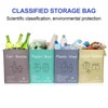 4 Packs Recycling Bags with handle Separate Sorting Organizer Woven