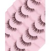 Adious Eyelashes Natural Look Clear Band Lashes Volume Lashes Short