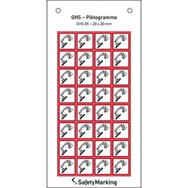 Betriebsausstattung24® Warning Combination Sign "Vorsicht! Explosionsgefahr" | Safety Sign / Warning Sign | Operational Safety | Aluminium, 26.2 x 37.1 cm