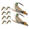 Kisangel 10pcs Fishing Lure Hooks Fishing Hooks Topwater Lures for