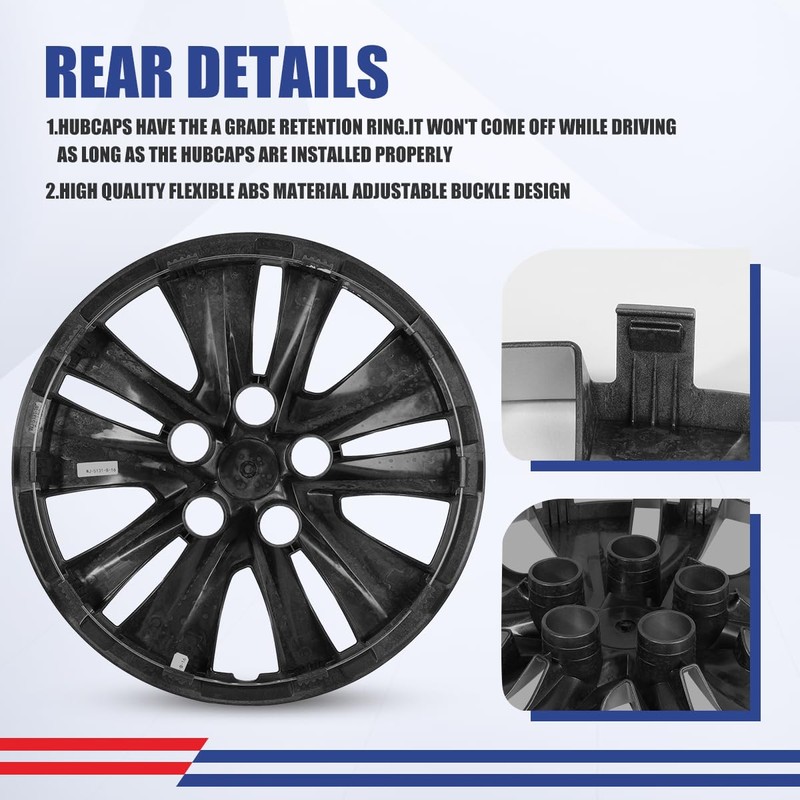 Winjet 16" Hubcaps for 2020-2025 Nissan Sentra Wheel Rim Covers,