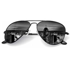 KALIYADI Classic Aviator Sunglasses for Men Women Driving Sun glasses Polarized Lens UV Blocking 62mm