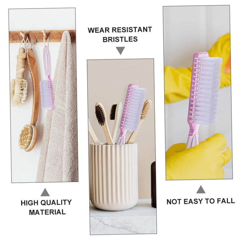 BIUDECO Versatile 6pcs Nail Dust Brush Set Fingernail Brush for