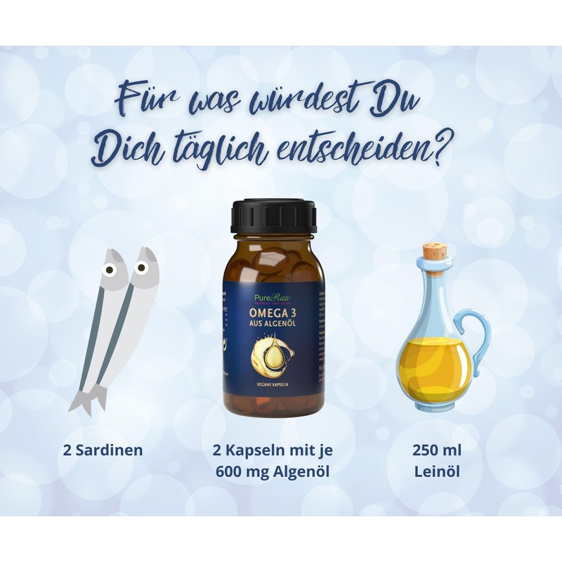 Algae Oil Omega 3 Capsules Vegan Vegetable - Algae Oil