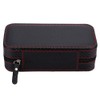 Portable 2Slots Carbon Fiber Leather Watch Storage Box Case Wristwatch