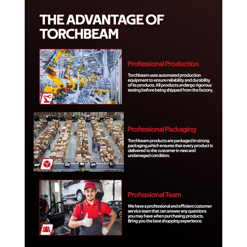 Torchbeam Set of 4 UF575 Ignition Coils Packs and Iridium