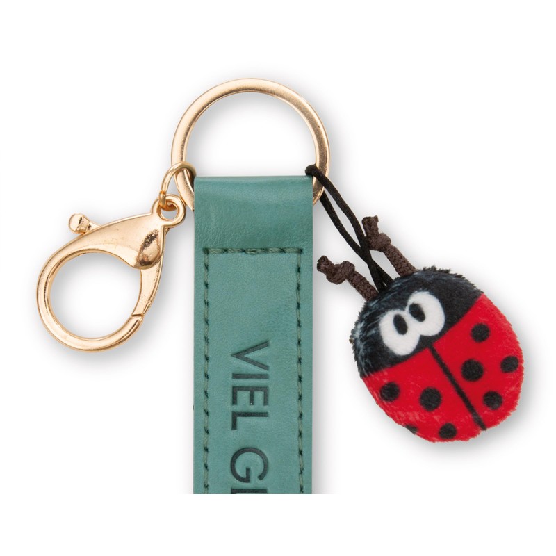 NICI Key Ring with Ladybird Design 10 cm Faux Leather