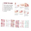 Minkissy 144pcs and Girls Fake Nails Press Xmas Nail Tips