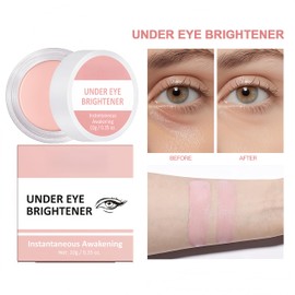 Melemando 4 Colors Under Eye Brightener, Conceal & Brighten Dark Circles, Nourishing Waterproof Under Eye Cream Pot Concealer Full Coverage Peach Color Corrector Makeup(00)