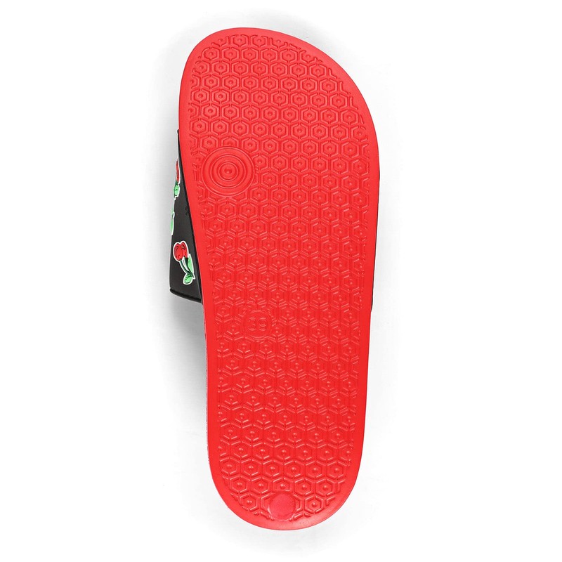MeMoi Women's Cherries Lightweight Slides Red S