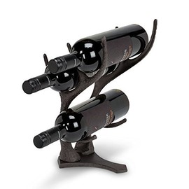 Abbott Collection Antler Wine Rack Brown, 13.5 inches H