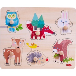 HABA 306542 Grasping Puzzle Forest Animals, Grabbing Puzzle from 12 Months