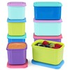 Caperci Small Food Containers with Lids Set of 8, 4pcs