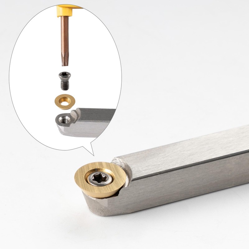 Titanium Coated Carbide Cutter Inserts for Wood Turning Tool, Pack