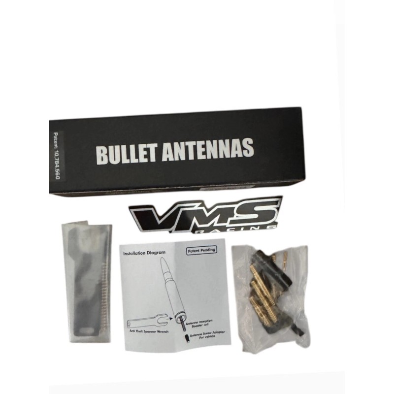 VMS Bullet Antenna 5.5" for Jeep Wrangler and Gladiator with