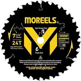 190mm Circular Saw Blade - Diamond Bore - Worm Drive Style - 24T