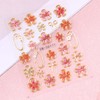 2 Stück 5D Geprägt Blumen Nagelaufkleber, Selbstklebend Sommer Florale Nagelsticker