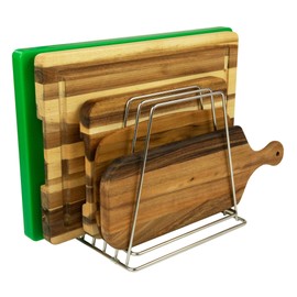 Professional Kitchen Cutting Board Organizer, 1" Slot Stainless Steel Rack NSF Fits Baking Sheets