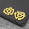 SING F LTD 10Pcs Flat Plastic Vinyl Record Adapter Spacer