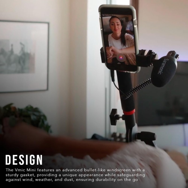 Saramonic Vmic Mini Ultra-Compact Camera-Mountable Shotgun Microphone Bundle with Hard