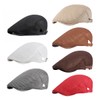 Folmywy Men Breathable Mesh Flat Summer Hat Newsboy Hat Adjustable
