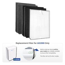 AIRDOCTOR AD2000 Genuine Replacement Pre-Filter | Captures Larger Contaminants like Dust and Animal Hair | MADE BY AIRDOCTOR