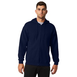Gildan Heavy Blend Full-Zip Hooded Sweatshirt, Navy, Large