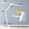 Micomlan Led Desk Lamp for Home Office, White Architect Desk