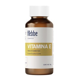 HEBBE - Vitamina E 50 ml | Mejora la textura cutánea | Mejora la apariencia de la piel dañada por el acné | Refuerza la protección solar | Incrementa 