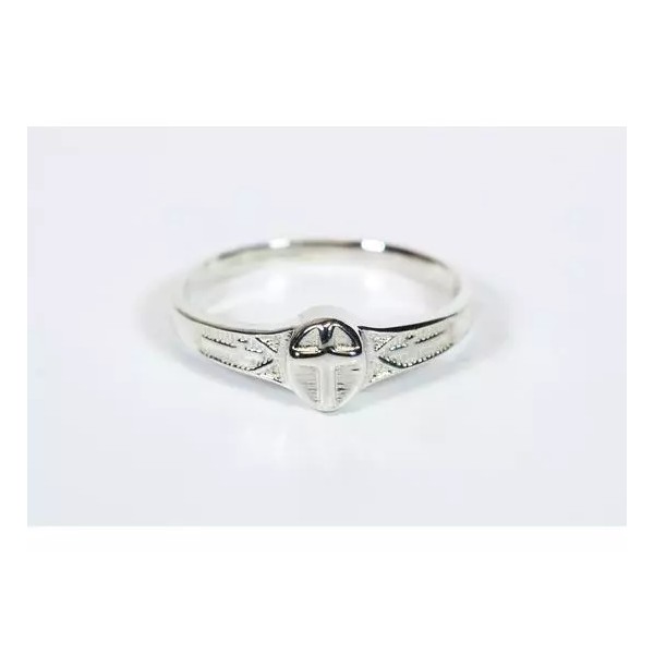 Needzo Sterling Silver Unique Cross Ring - Size 2