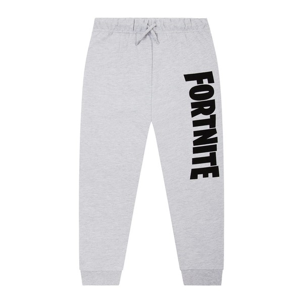 Fortnite Boys' Clothing | Children's Jogging Bottom Black or Grey | Boys' Tracksuit Bottoms from 7 to 14 Years | Children's Sports Trousers Elasticated Waist 100% Cotton, grey