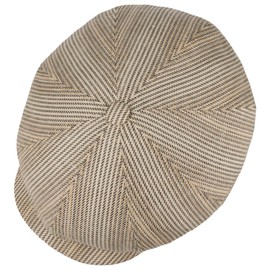 Stetson Hatteras Daryll Flat Cap Peaked Cap Made in Germany Men's Summer, beige, 61