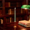 8 Pack 10 Inch Sage Green Spiral Taper Candles Long