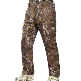 NEW VIEW Camo Hunting Pants for Men Cold Weather, Insulated Hunting Pants with Warm Fleece Lining for Winter Deer Duck Hunts