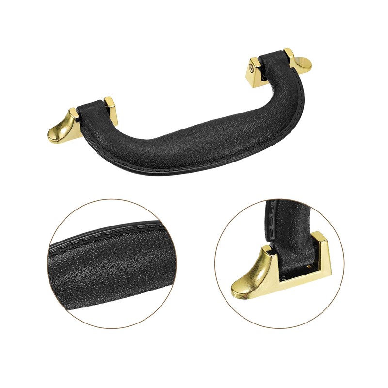 QUARKZMAN Luggage Handles 155 mm/6.1 Inch PU Leather Pull Handle