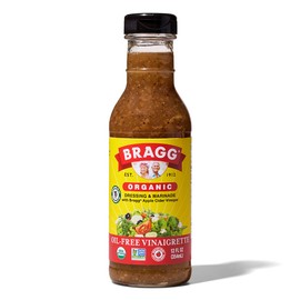 Bragg Organic Oil-Free Vinaigrette Salad Dressing and Marinade - 12 fl oz - Gluten-Free Dressing with Bragg Apple Cider Vinegar