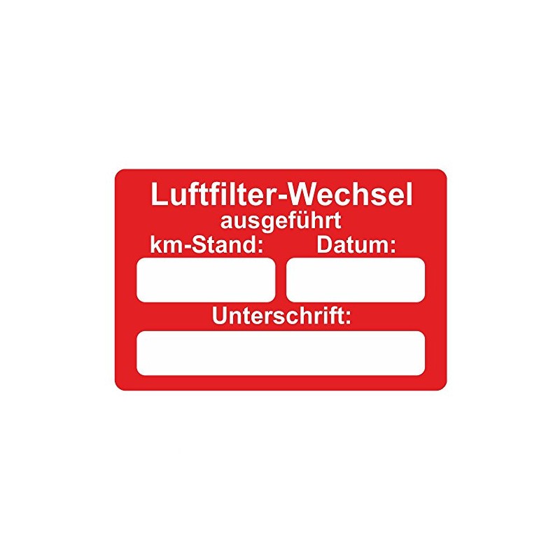 Car Service Sticker / Inspection Sticker 60 x 40 mm