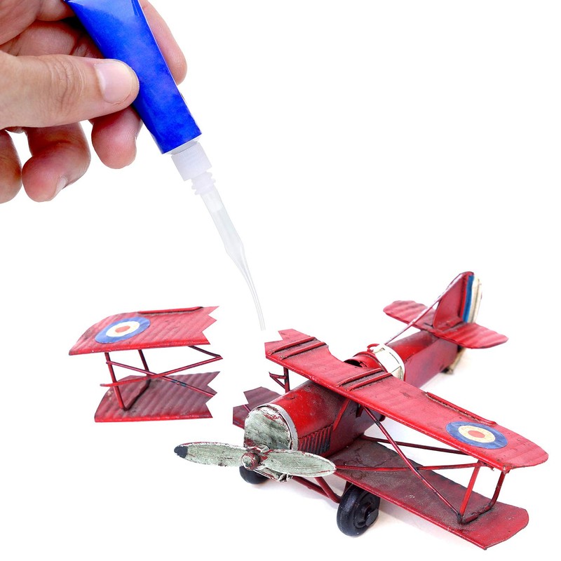 Hsei 200 Pcs Micro-Tips Plastic Glue Bottle Tips Glue Extender