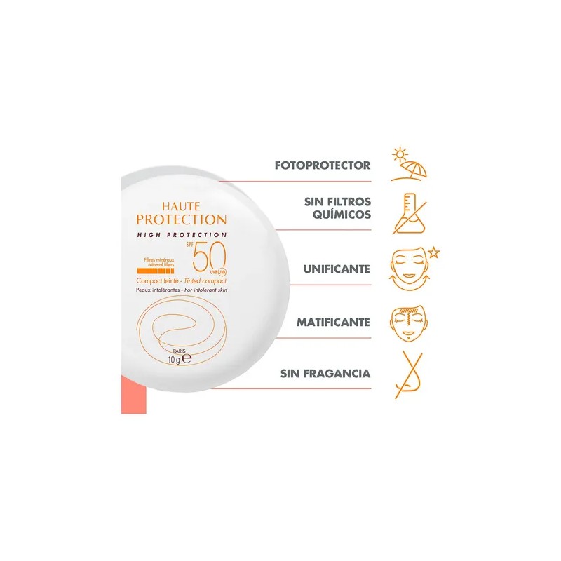 Protector Solar Avene FPS50 Compacto Avene Mineral Sunscreen SPF 50
