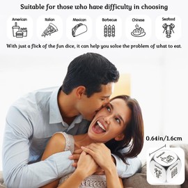 Stocking Stuffers Gifts for Boyfriend Girlfriend Couple Gifts Food Decision Dice Funny Date Night Dice Boyfriend Birthday Gift Ideas Christmas Husband Wife Valentines Day Gifts for Him Friend Family