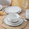 Hasense Plates and Bowls Sets, 18 Pieces Modern Porcelain Dishes