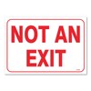 (2-Pack) Not an Exit Sign, 10 X 7 Inch Self-Adhesive