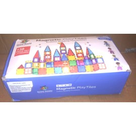 Sunny Auntie STEM Magnetic Tiles Building Set – 138 PCS + Bonus Case